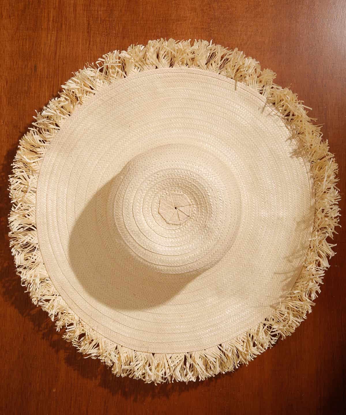 Naufrago Hat in Raffia and Leather - miniatura 4