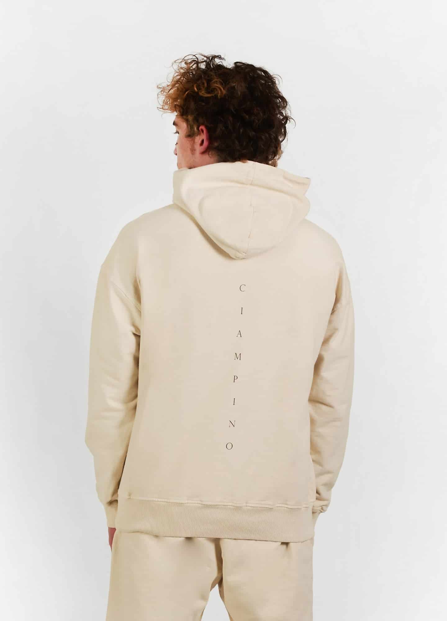 Basic Ciampino Hoodie - Crema - miniatura 2