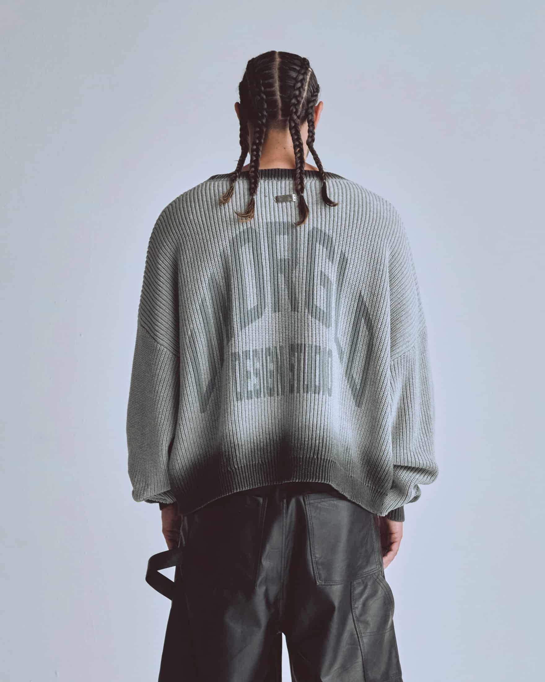 Basics Gradient Knit Crewneck Gradient Gray - miniatura 7