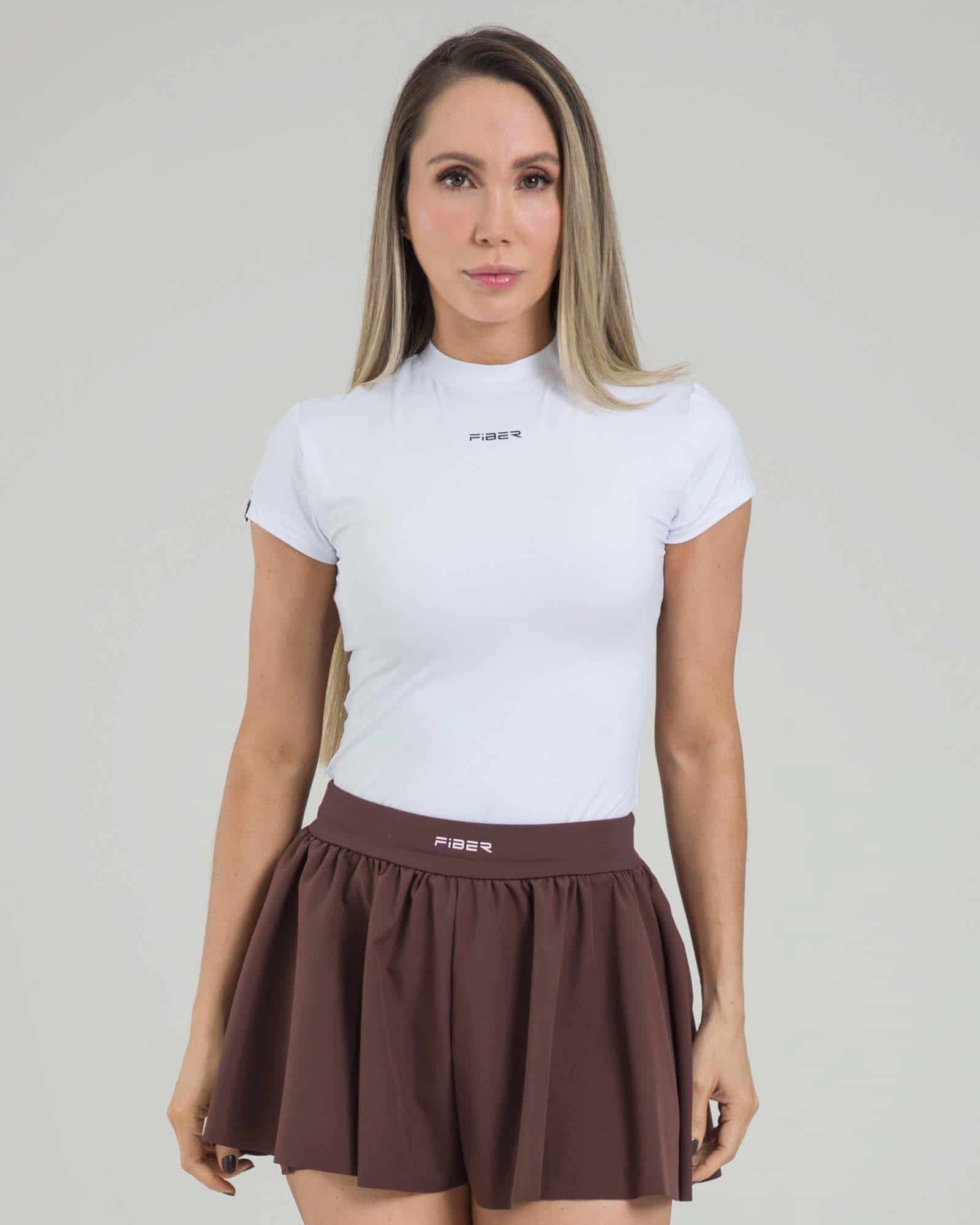 Falda Skort core line marron dakota genuina - miniatura 1