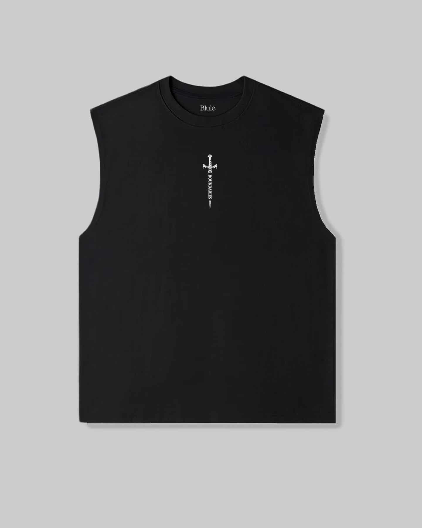 Oversized Sleeveless Boundaries Black - miniatura 2