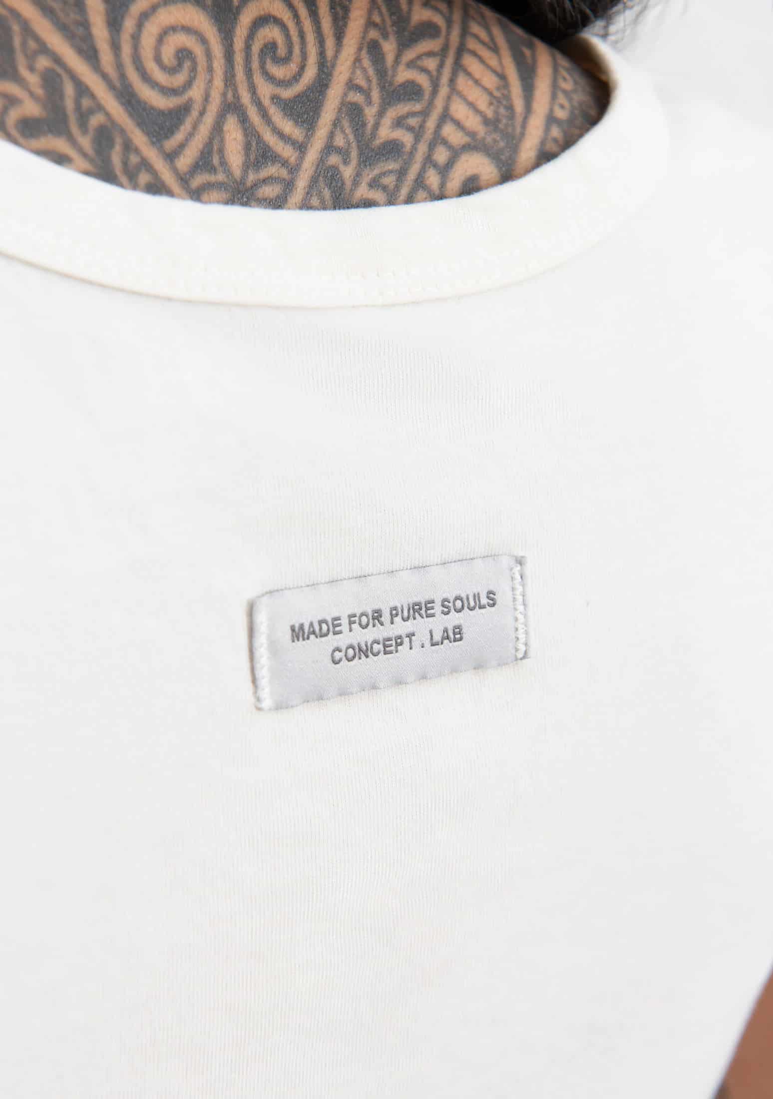 knockout white crop top - miniatura 8
