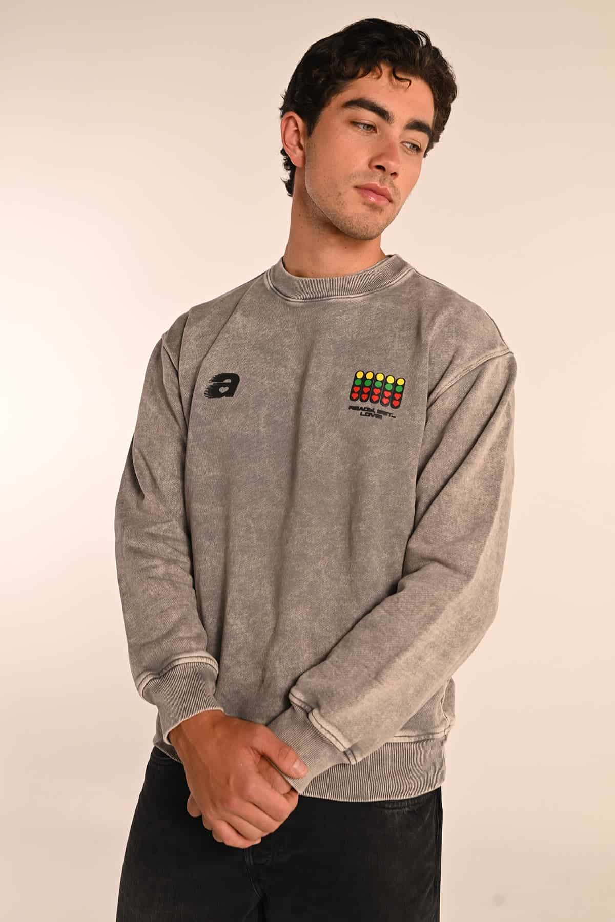 CIRCUIT ACID WASH CREWNECK - miniatura 3