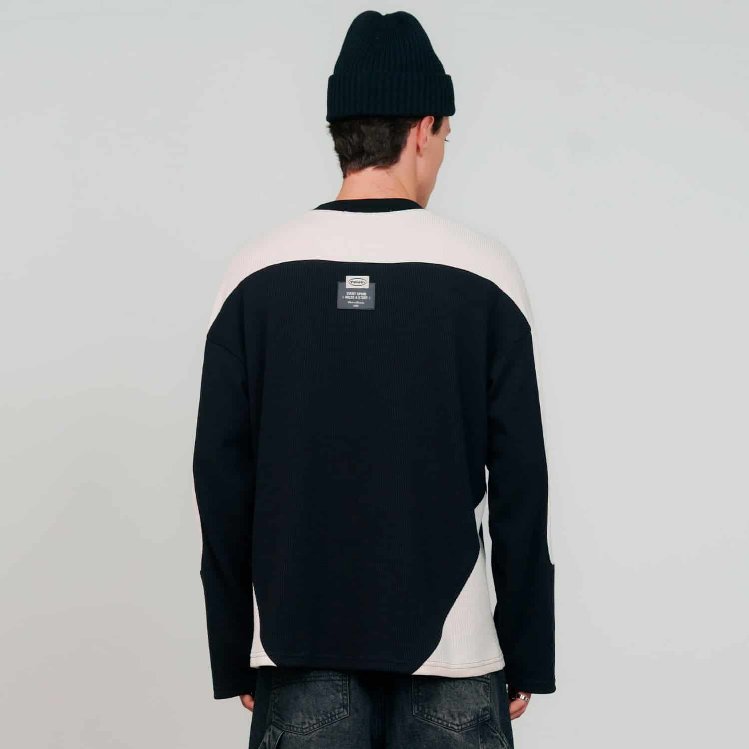 Waffer Long Sleeve Tee - Black - miniatura 3
