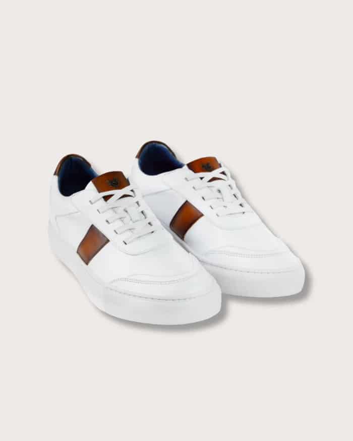 Sneaker Pisa Bianco-Caramelo - miniatura 3