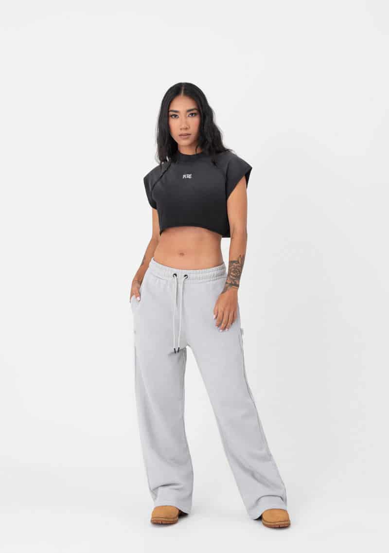 Atelier Black washed Crop top - miniatura 5
