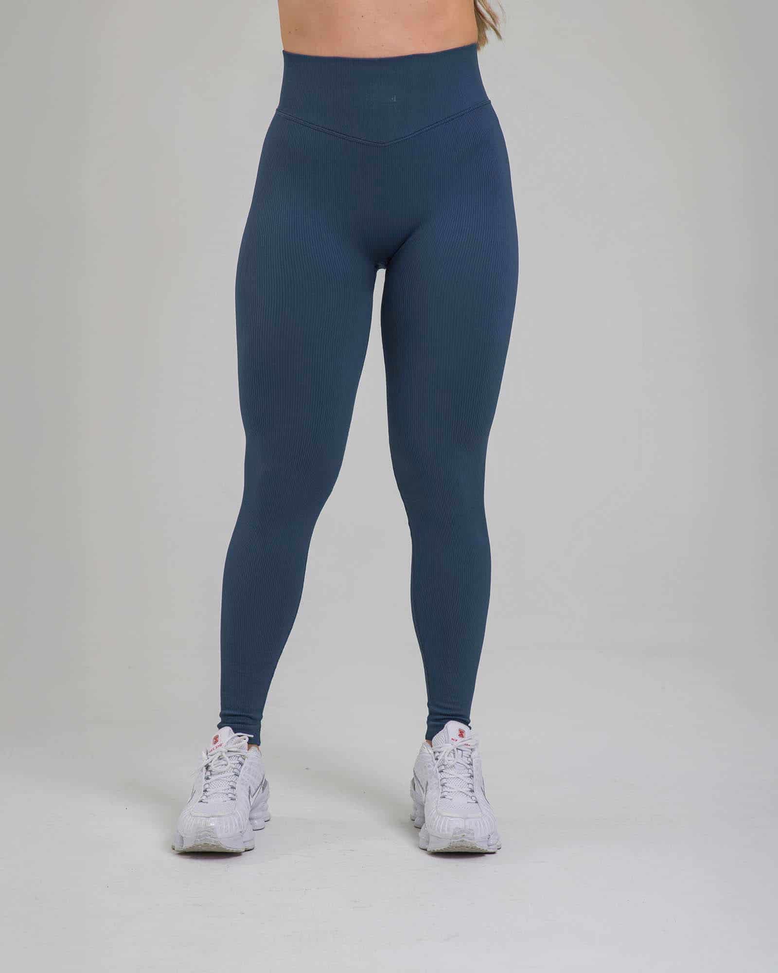 Leggings contour seamless azul navy outdoor FIBER - miniatura 5