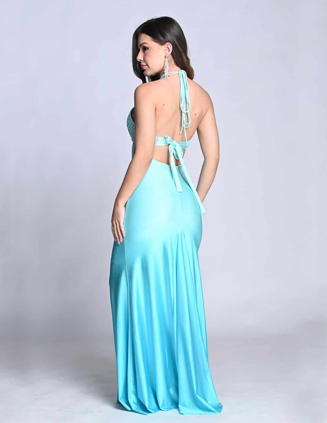 Vestido Kai Turquoise - miniatura 6