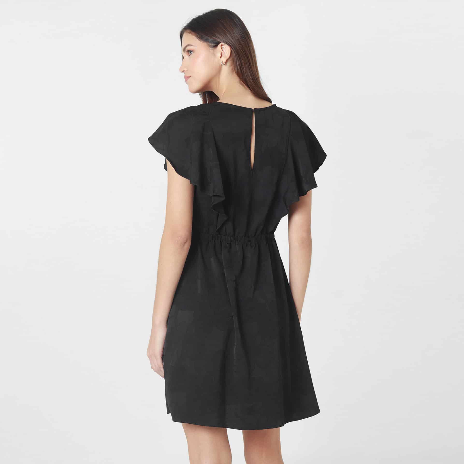 Vestido Cuello Redondo Manga Corta - miniatura 3
