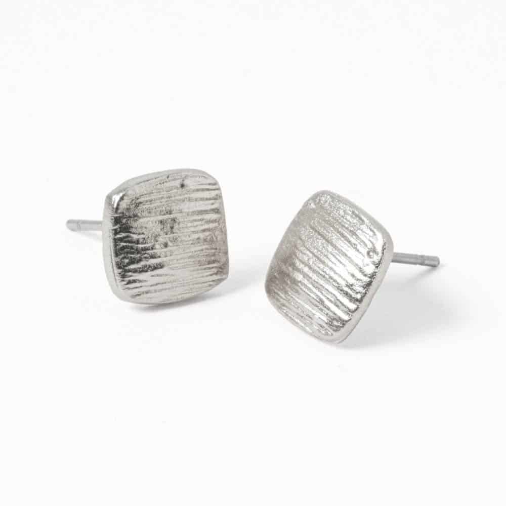 Aretes Topo Destello Firme Plateado - miniatura 1