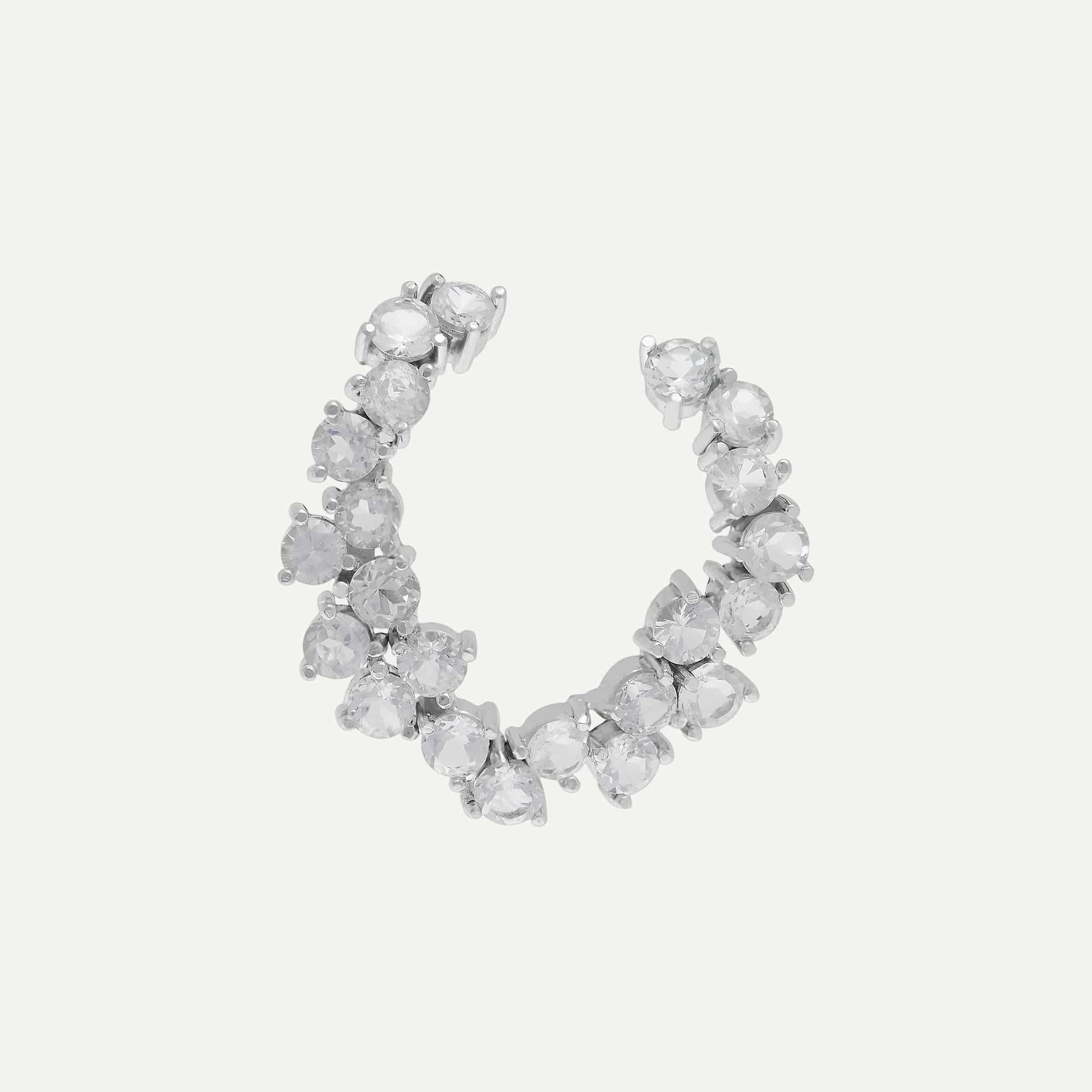 Arete Twisted wave hoop - miniatura 4