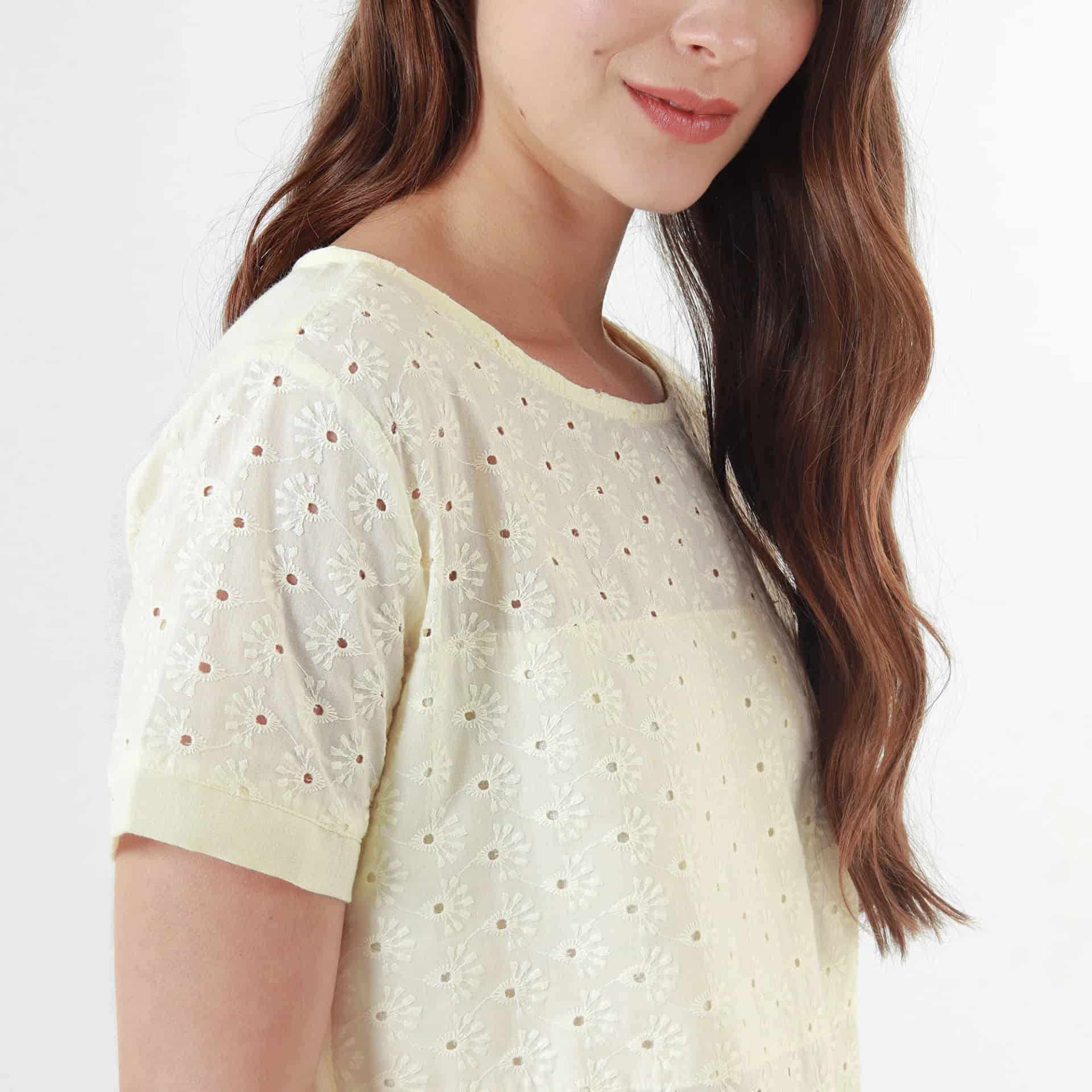 Blusa Cuello Redondo Manga Corta - miniatura 8