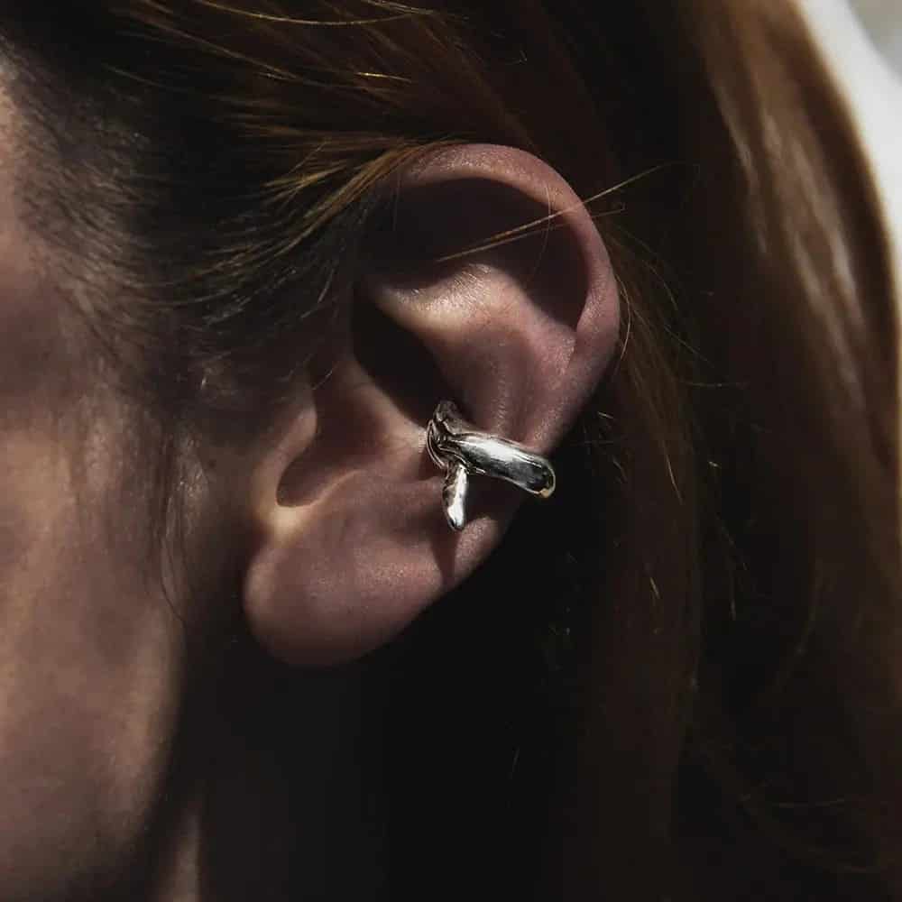 Earcuff Ballena jorobada - miniatura 2