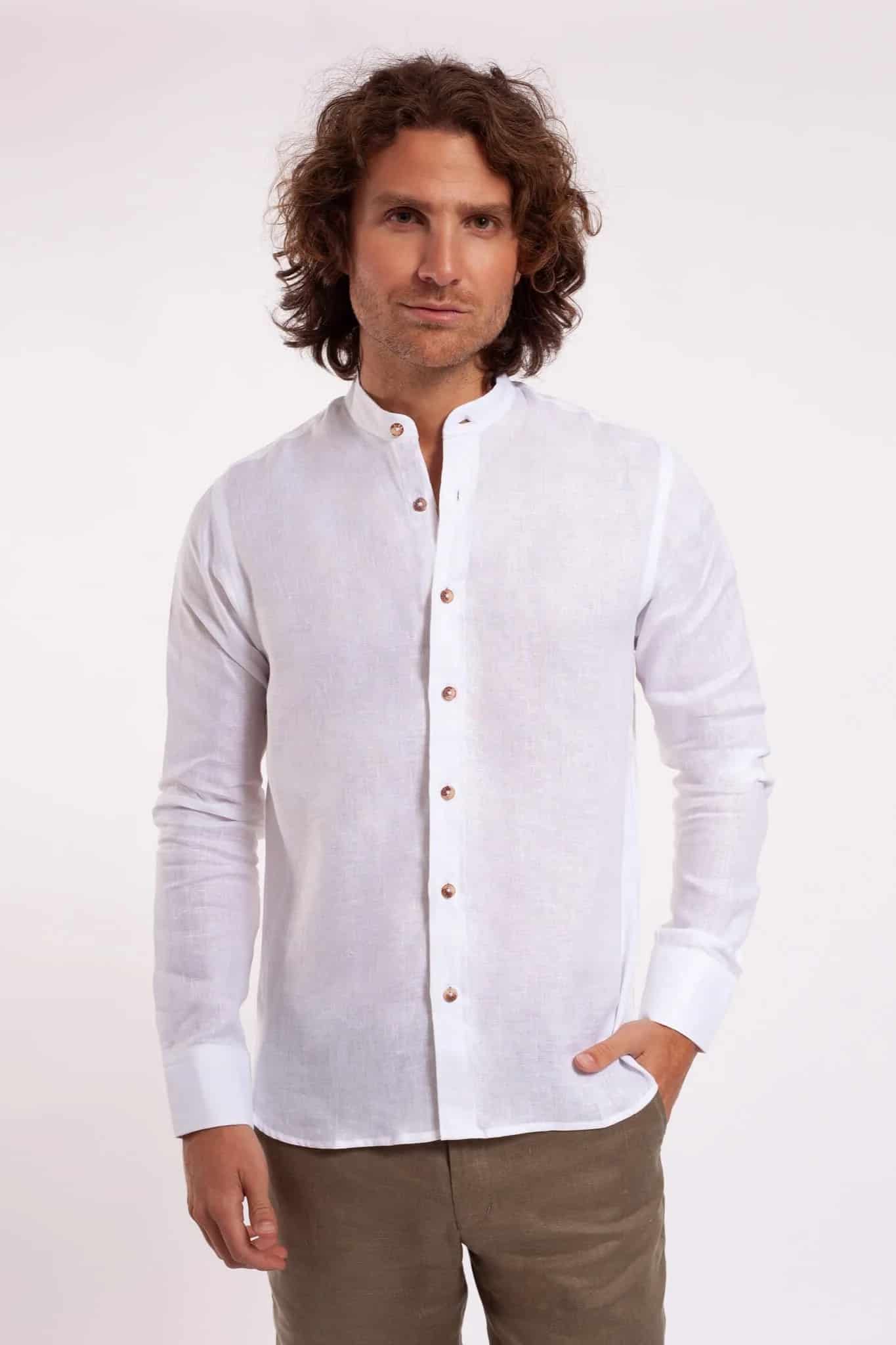 Camisas 100% Lino Cuello Nerú - miniatura 2