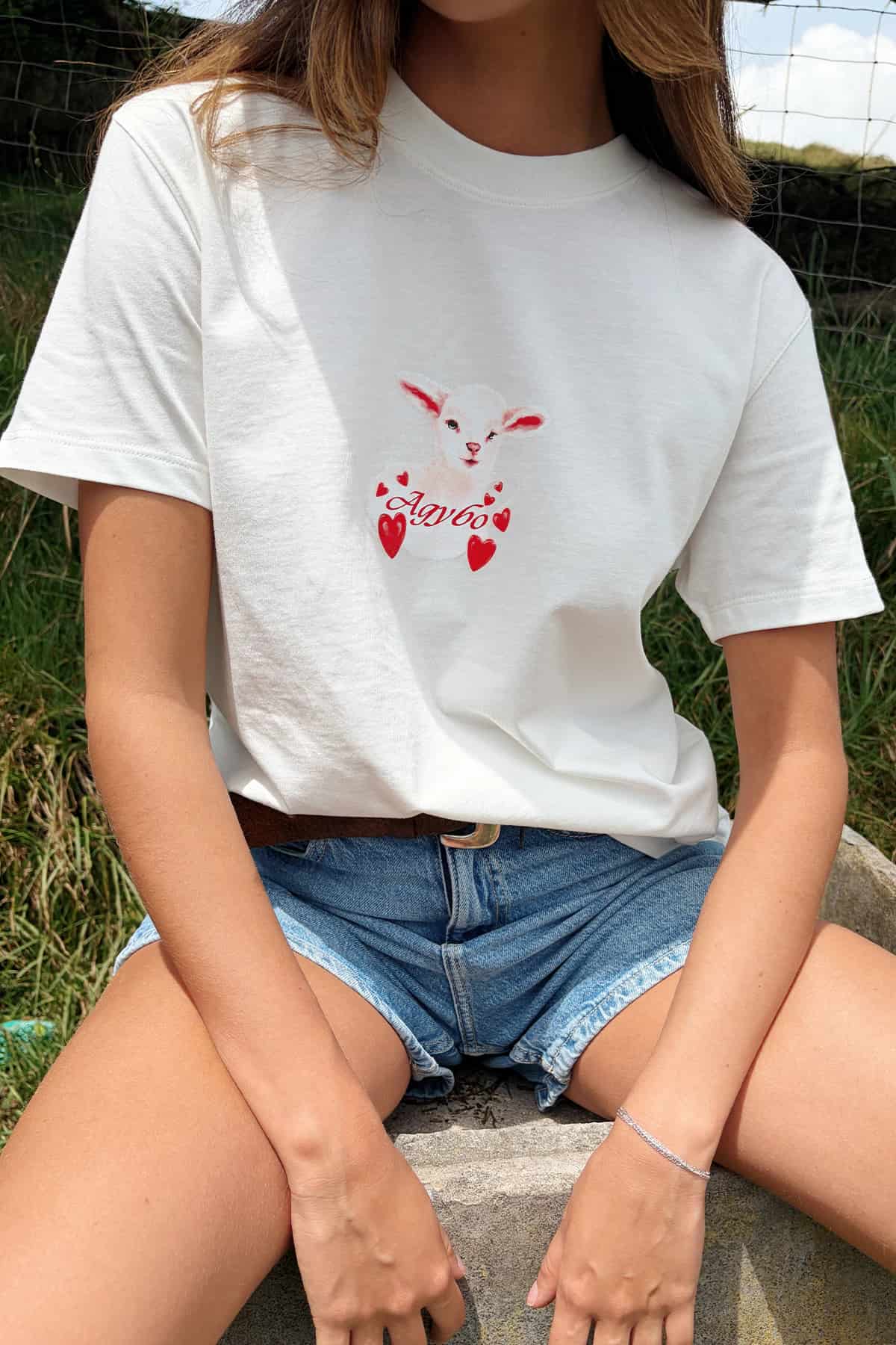 FLUFFY T-SHIRT WHITE - miniatura 3