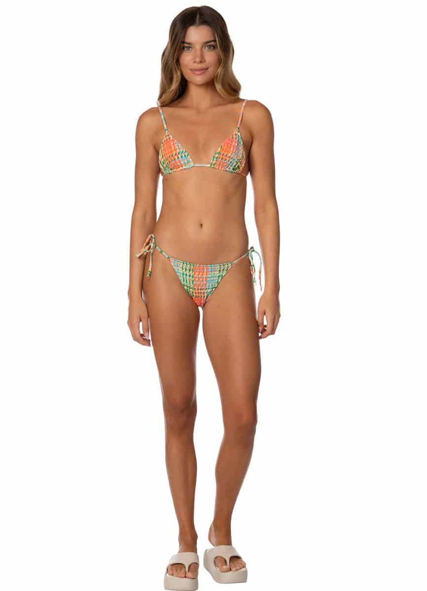 Maaji Dreamy Grid Zen Sliding Triangle Bikini Top - miniatura 4