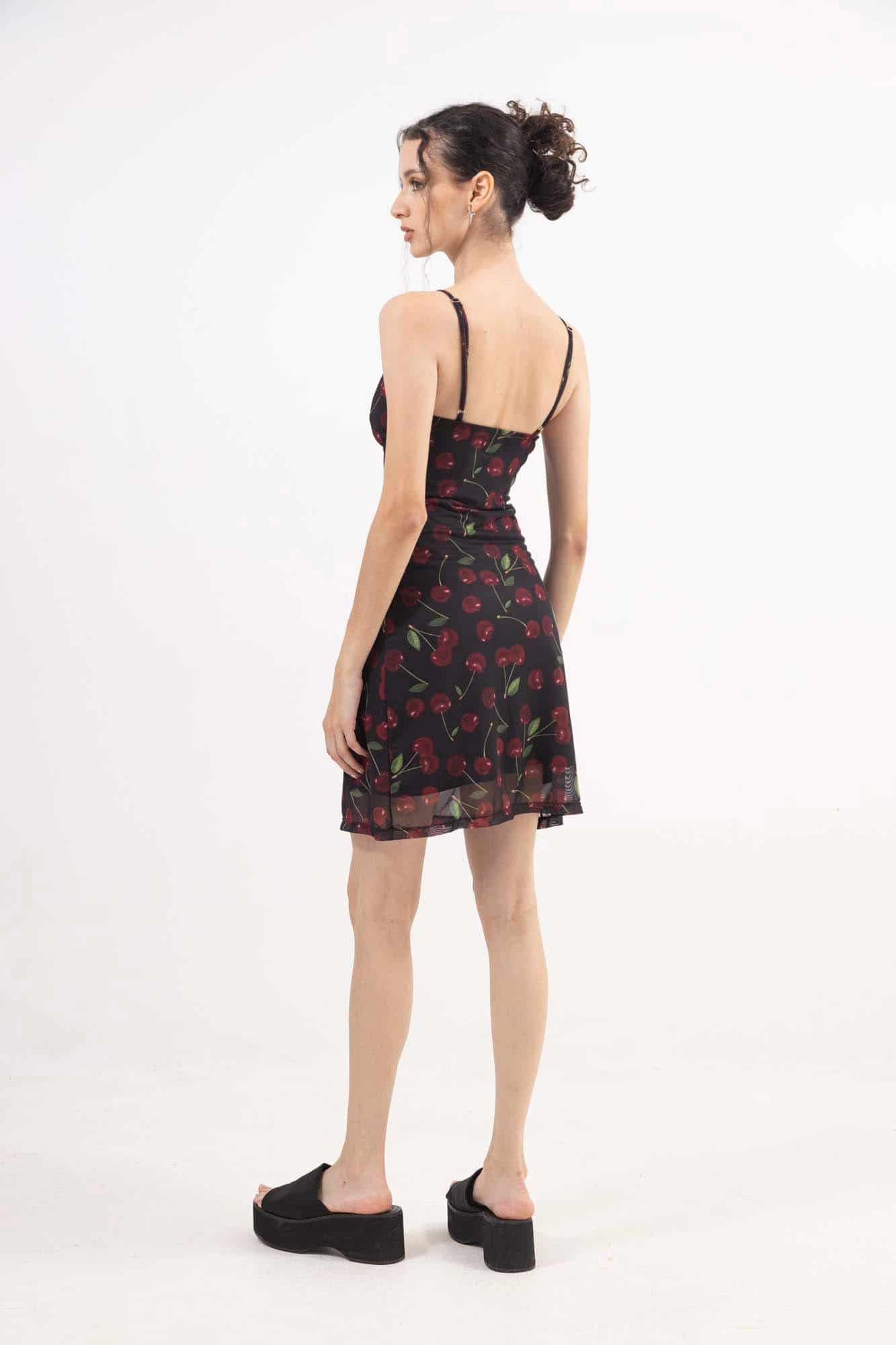 CHERRY MESH DRESS - miniatura 13