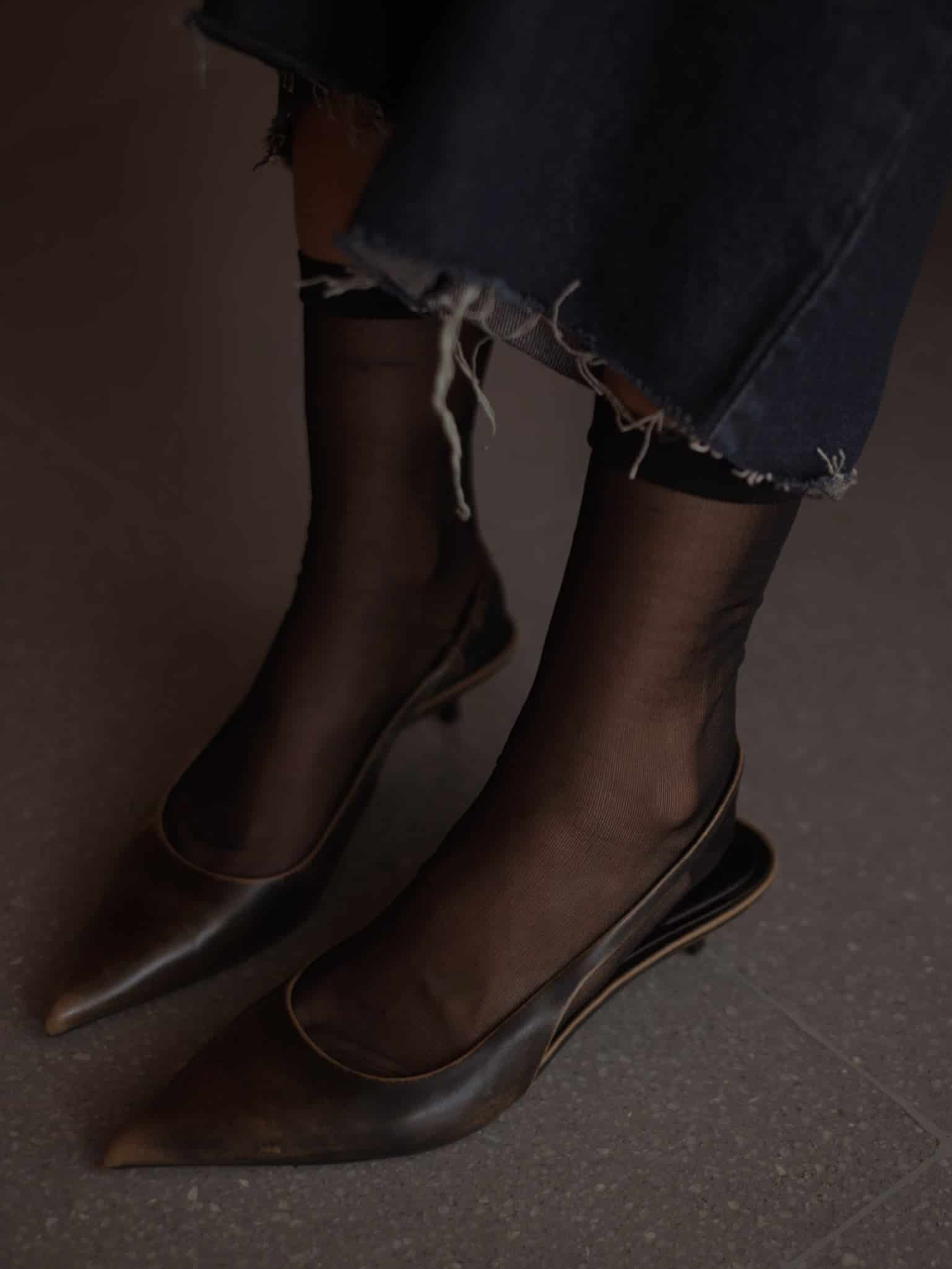 MESH SOCKS - BLACK - miniatura 1