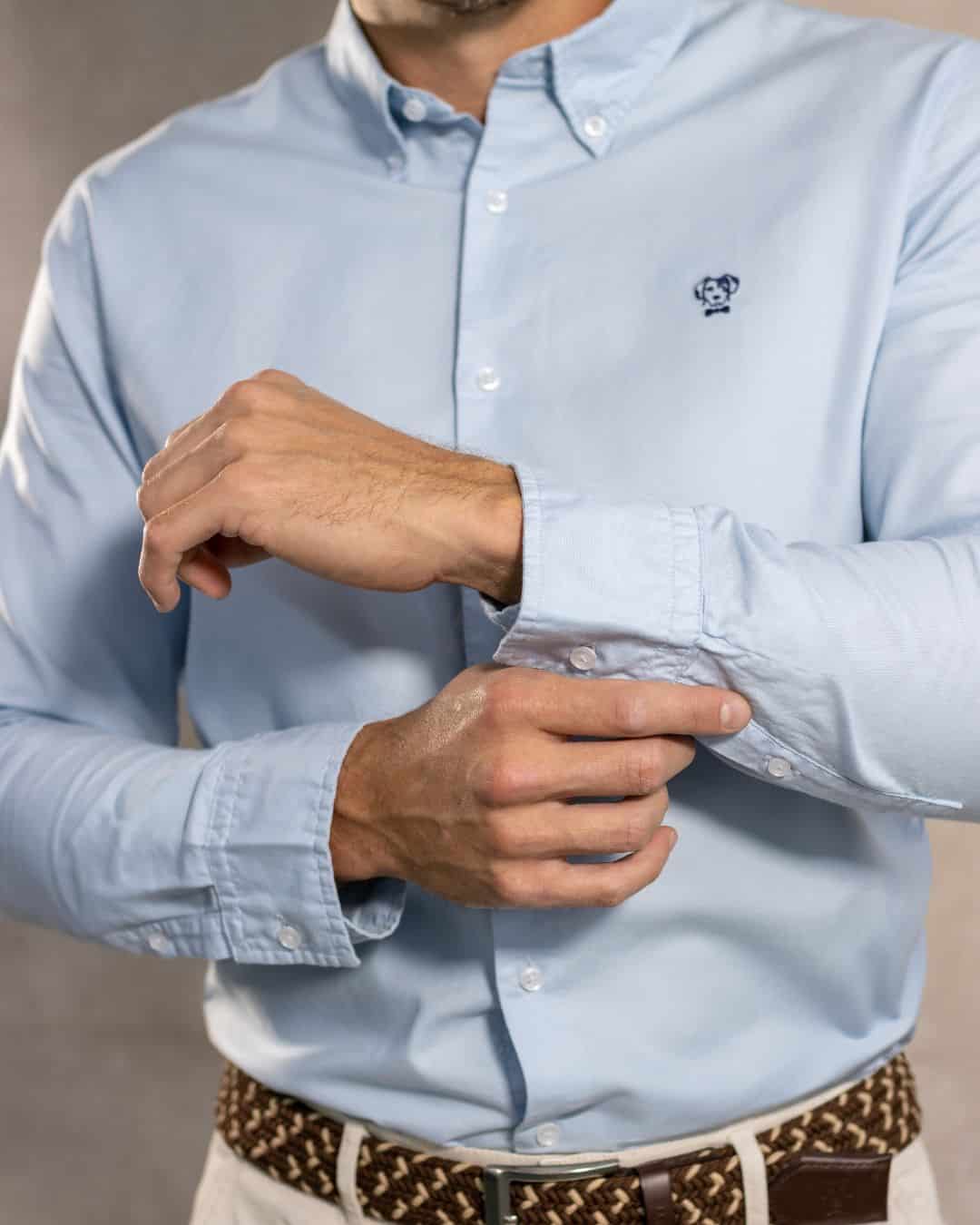 Camisa Antimanchas Oxford Sky - Talla Regular - miniatura 3