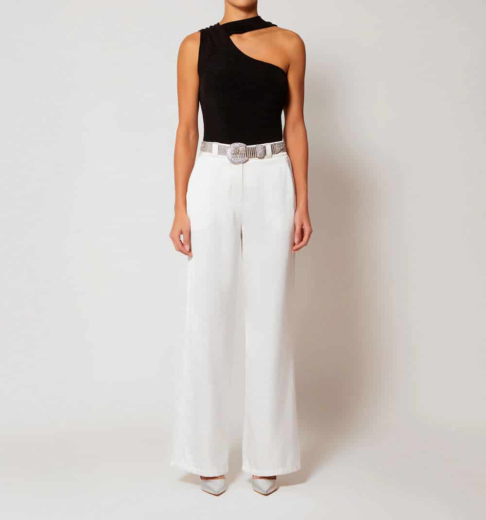 Pantalon tiro alto con correa - miniatura 12