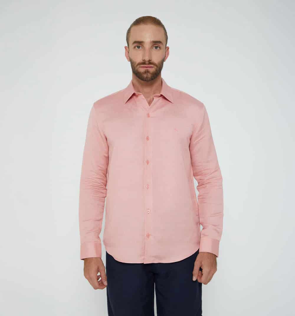 Camisa para hombre de lino - miniatura 8
