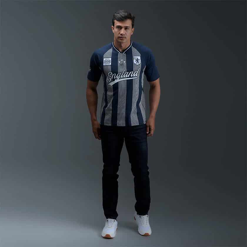 Camiseta Azul Jersey - miniatura 4