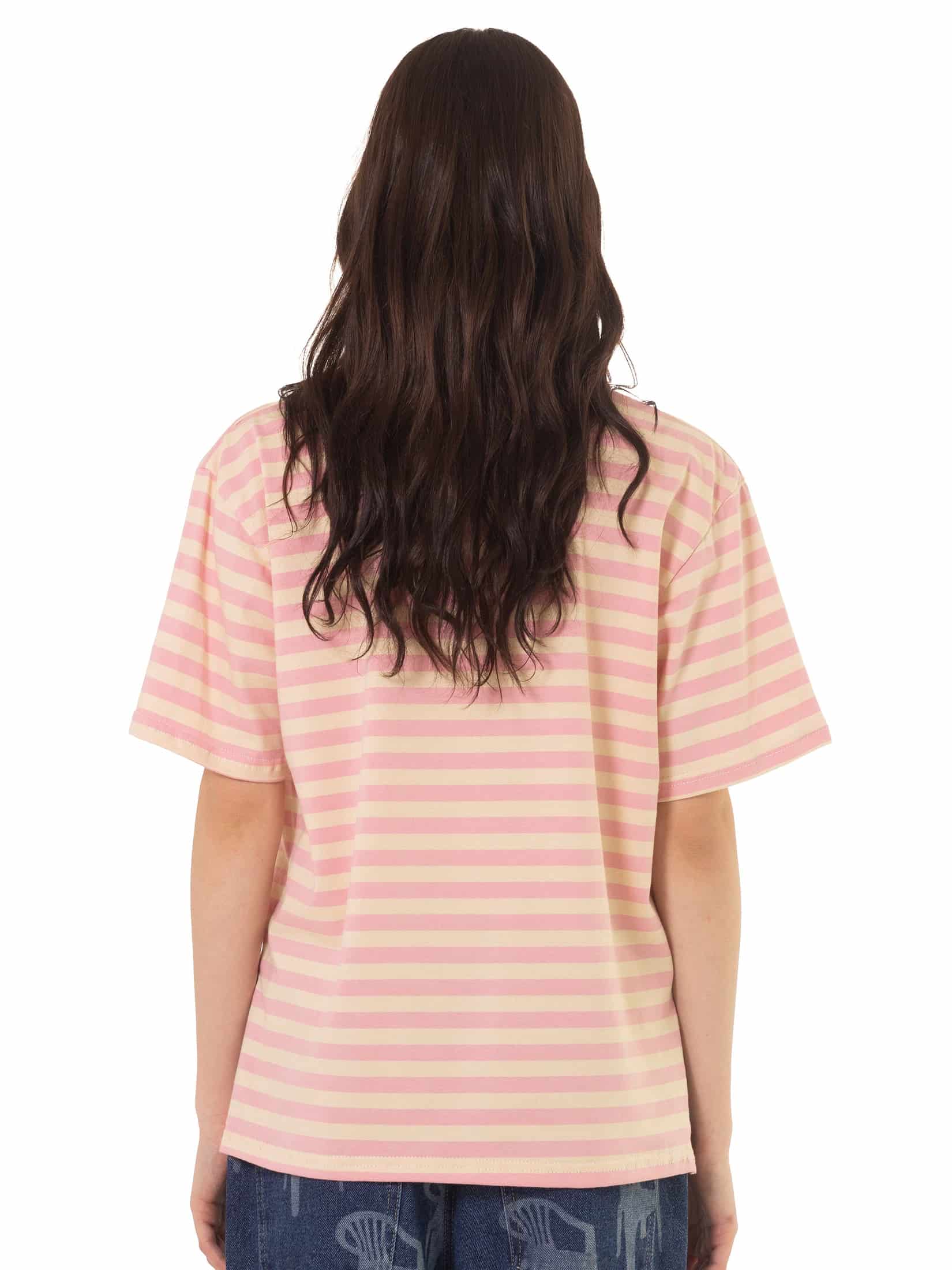 Camiseta Rayas Horizontales Rosa - miniatura 3
