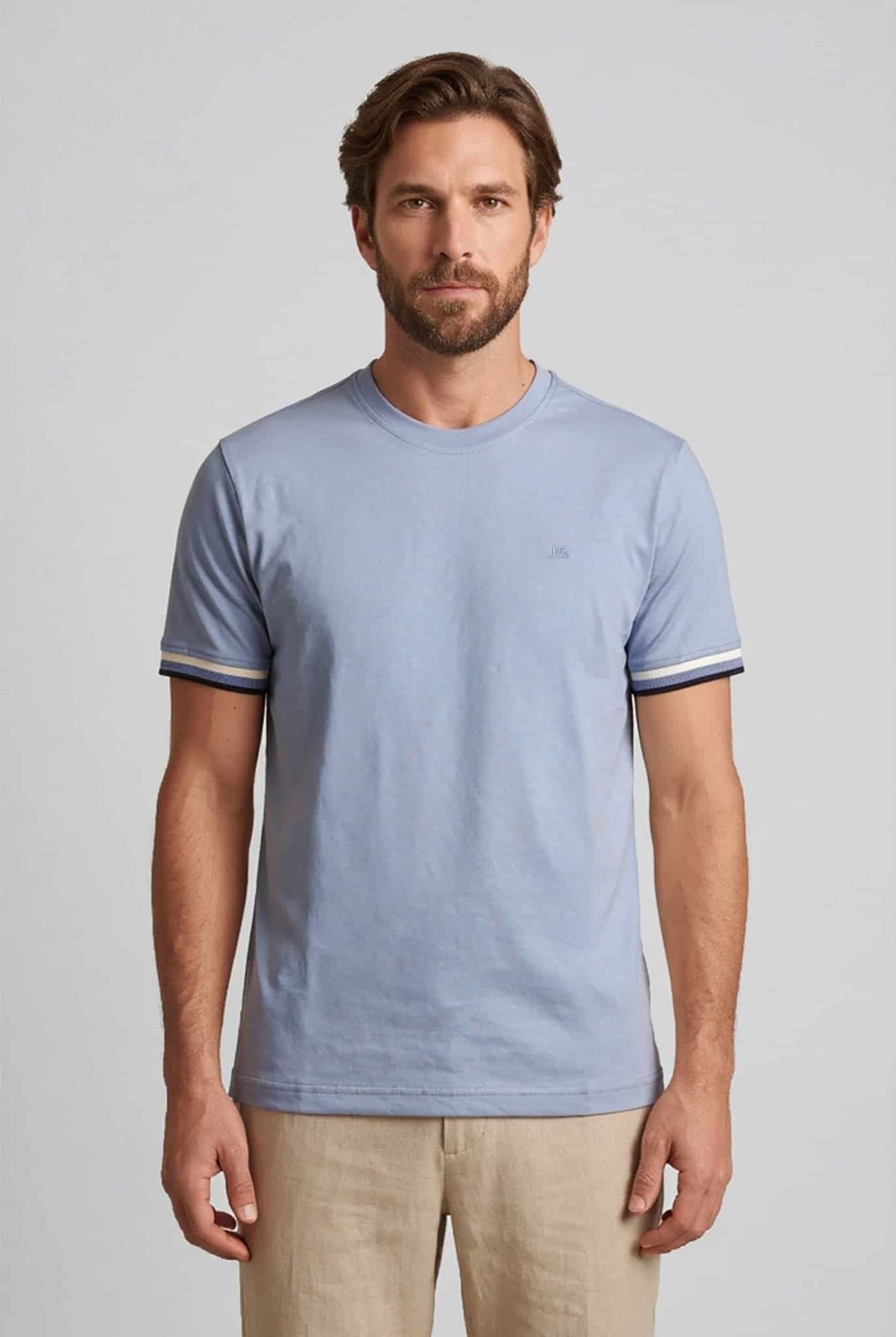 Camiseta cuello redondo para hombre Jon Sonen 020425008 - miniatura 3