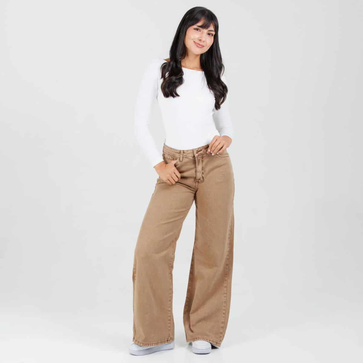 Jean Wide Leg Camel Ax-3013 Rigido - miniatura 2