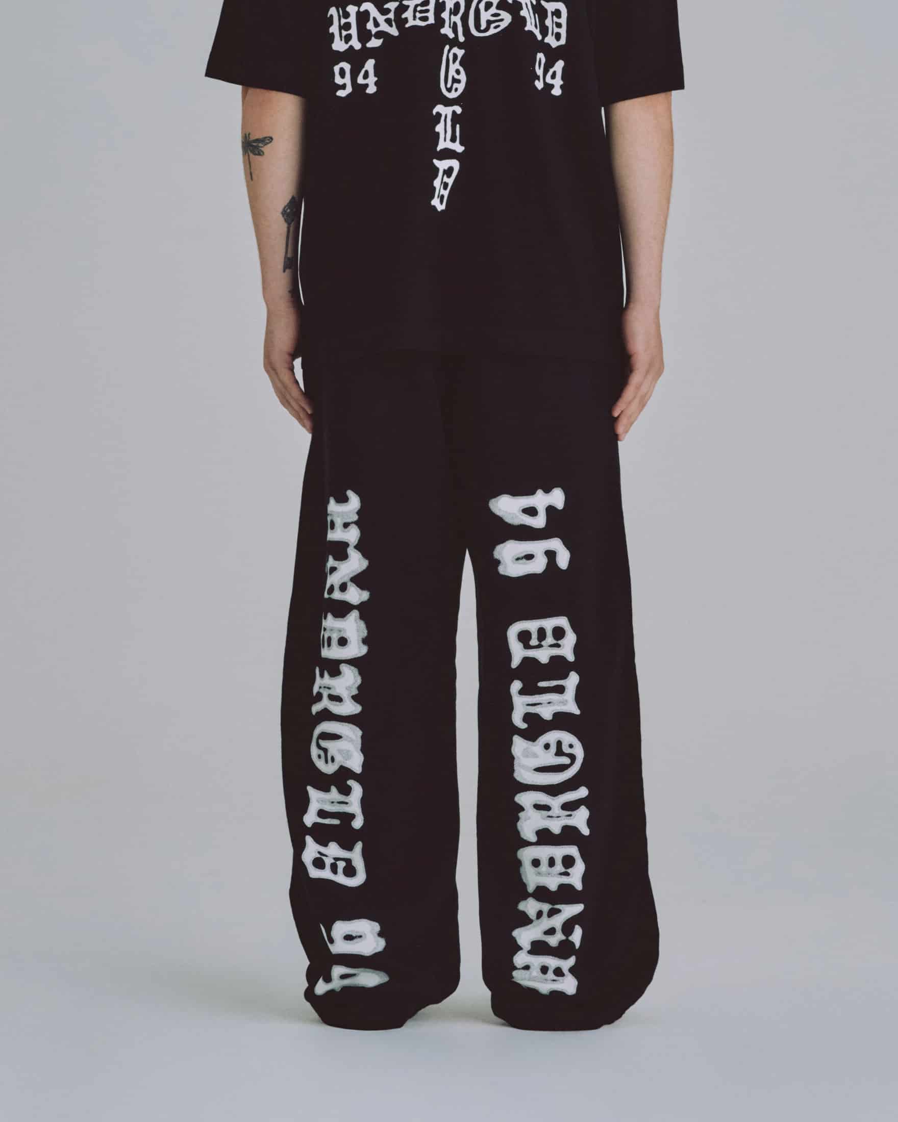 94' UNDRGLD Straight Pants Black - miniatura 7