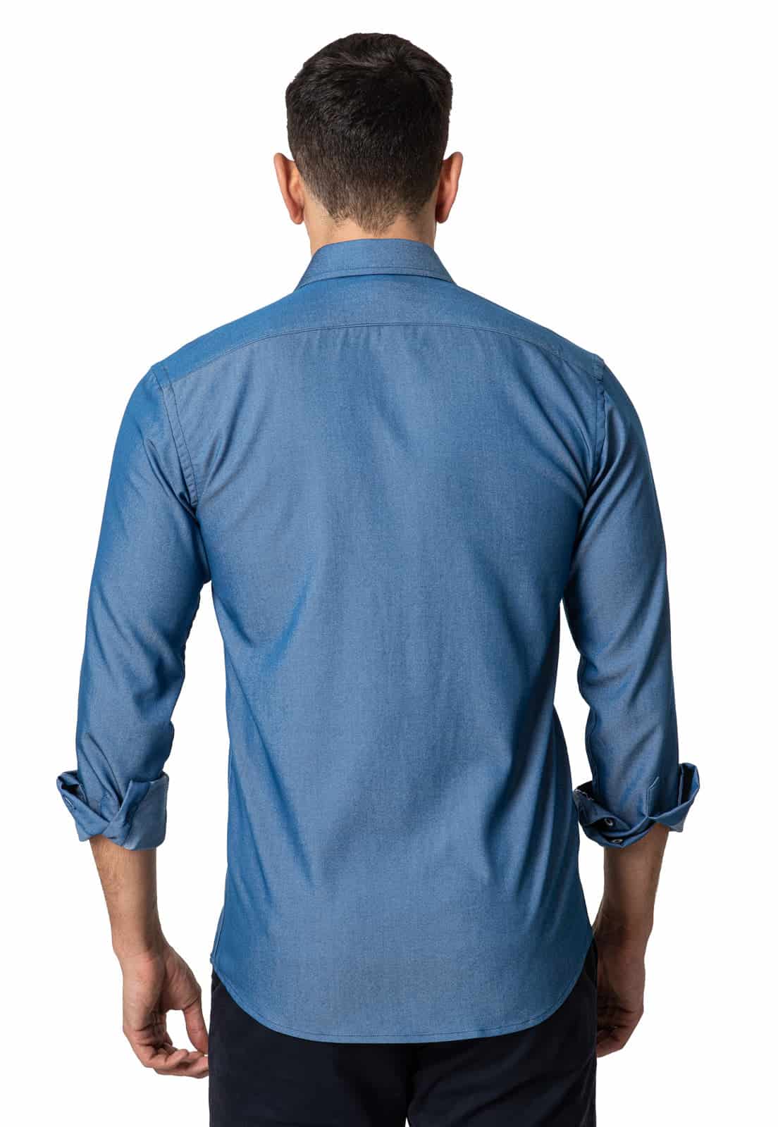 Camisa en Jean claro doble bolsillo - miniatura 2