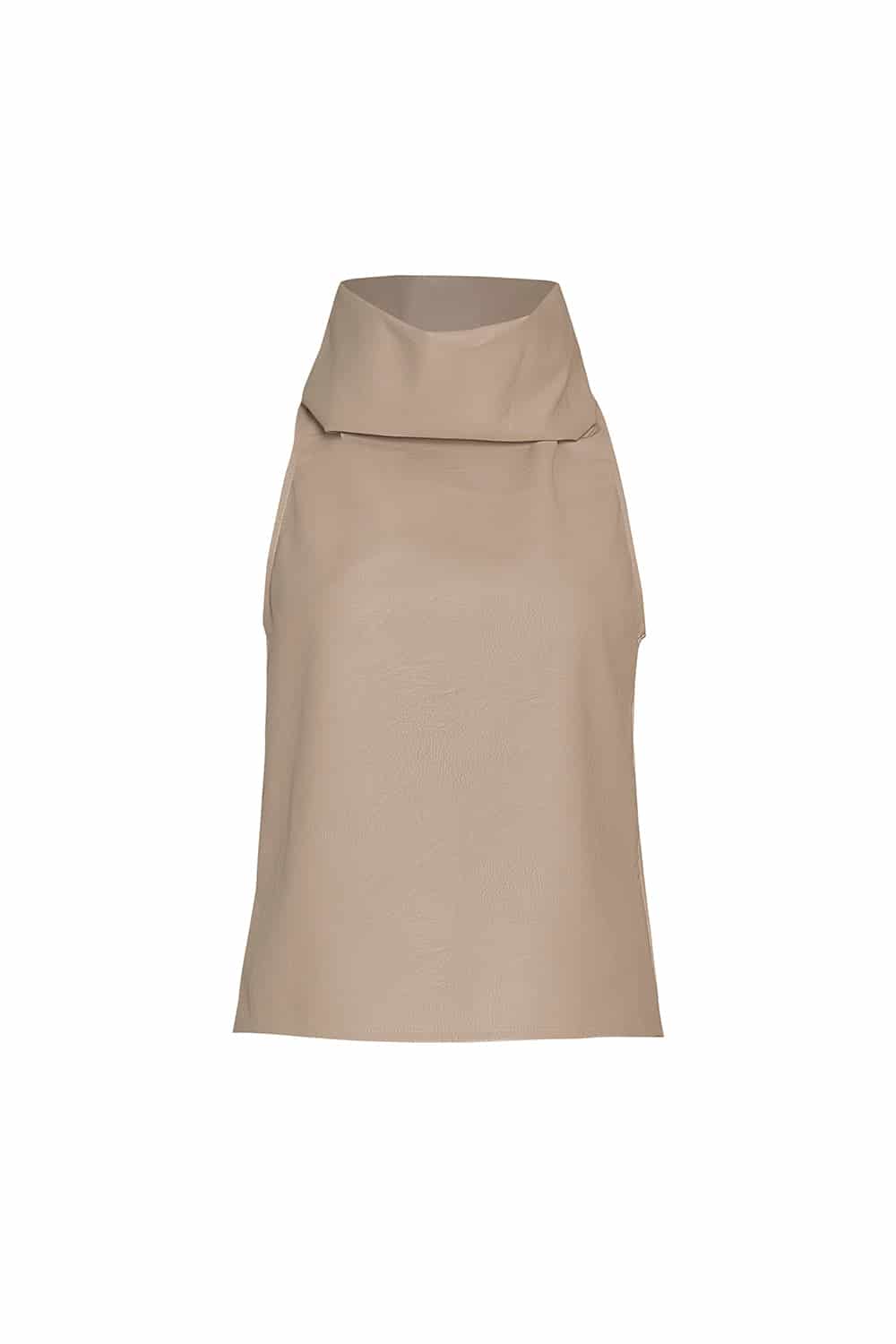 Blusa Noche de Lirios Beige cuerina - miniatura 1