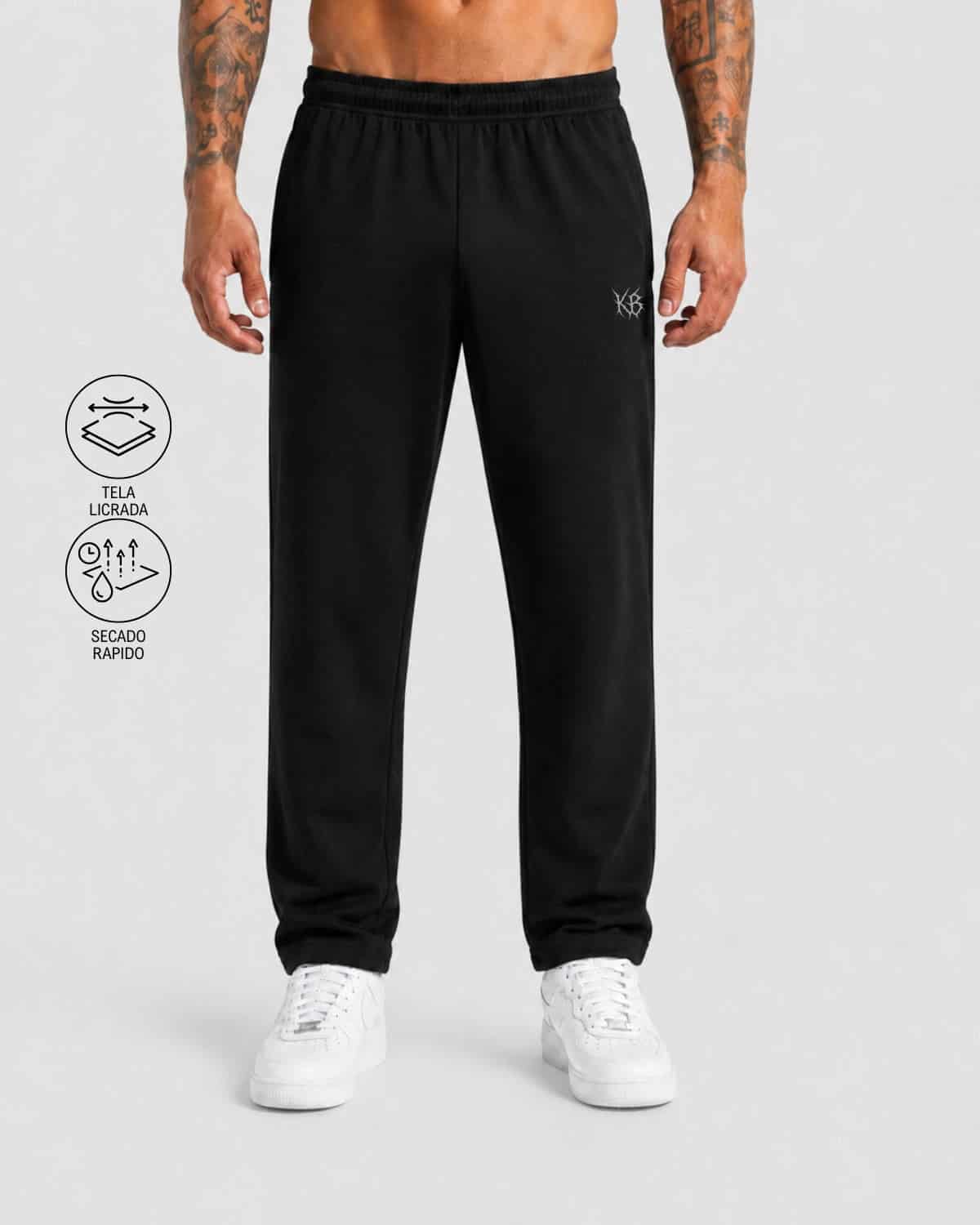 Jogger Caída Recta Tela Licrada Kaybu Sauvage | KBMEN RF.431 - miniatura 1