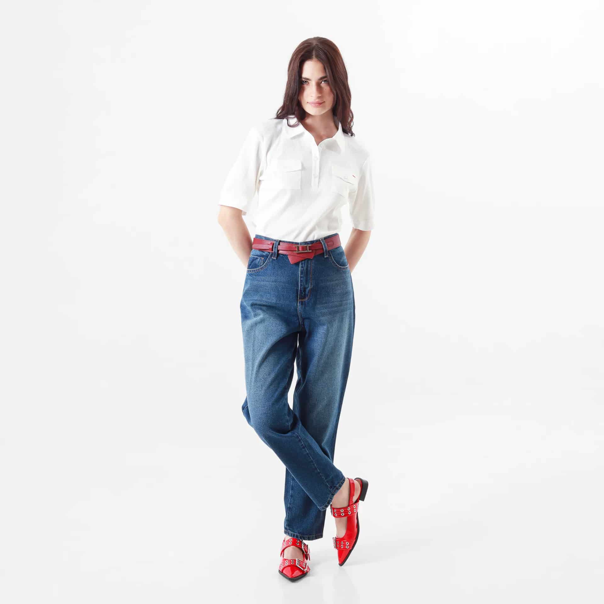 Jean Tiro Alto Bota Skinny Crop - miniatura 4