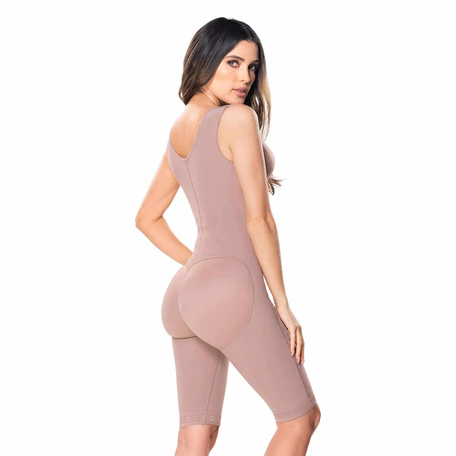 Faja Colombiana Busto Postoperatorio a la Rodilla Comfort Scarlet Mujer - miniatura 7