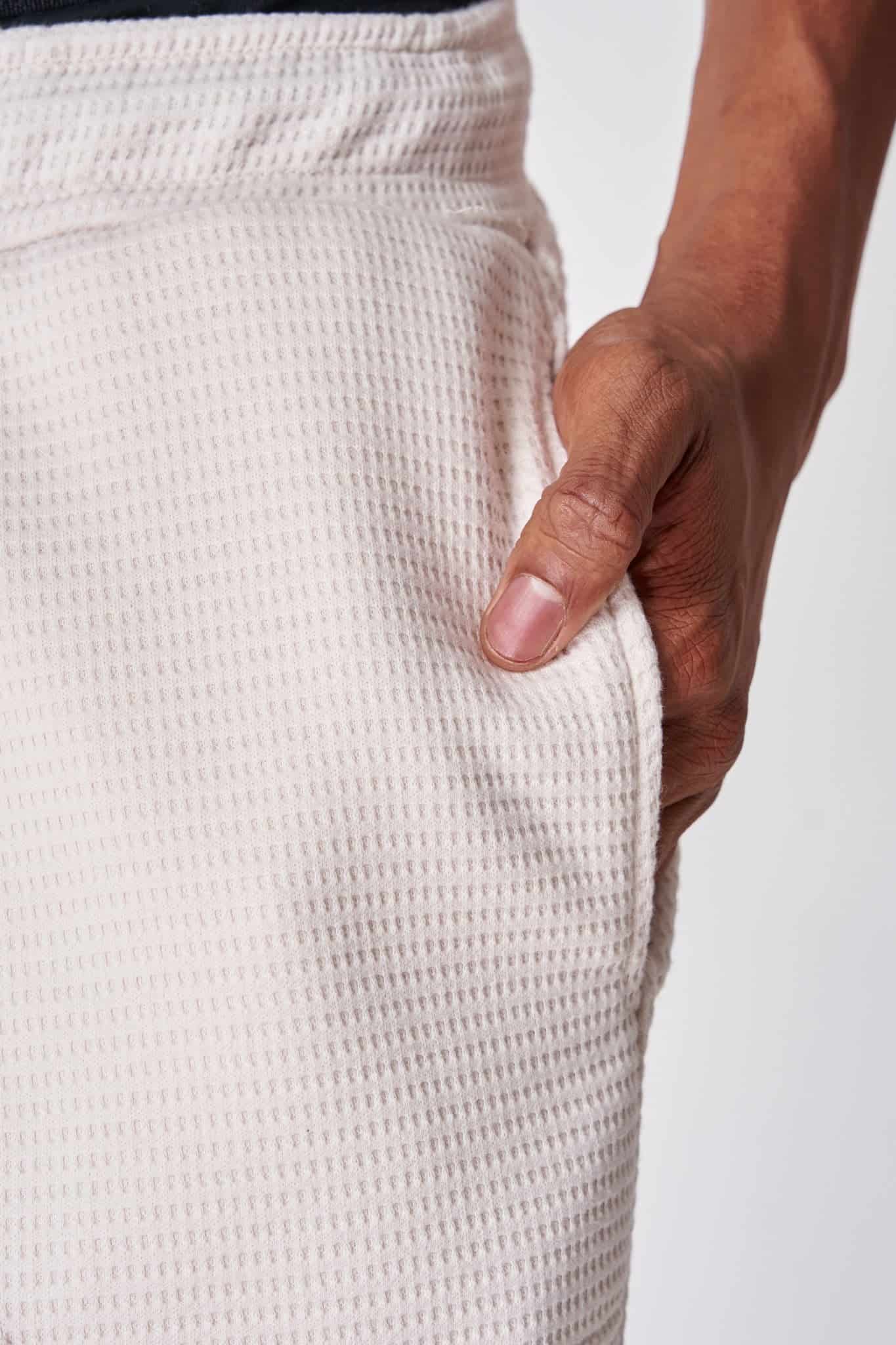 Sweet pant Marfil textura cuadros 14372 - miniatura 3