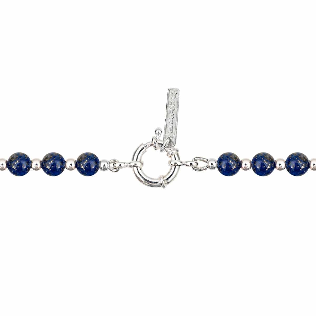 SAPPHIRE NECKLACE | COLLAR CON BALINES EN PLATA Y LAPISLÁZULI - miniatura 4
