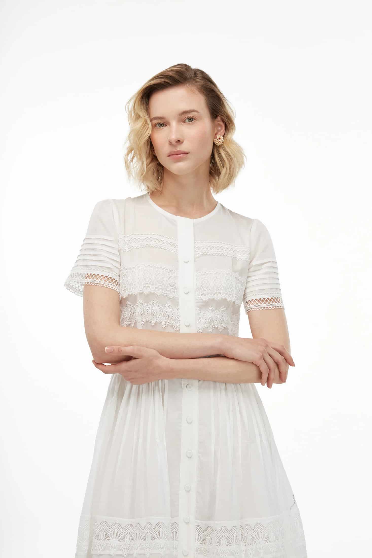 CAMILA DRESS WHITE - miniatura 3