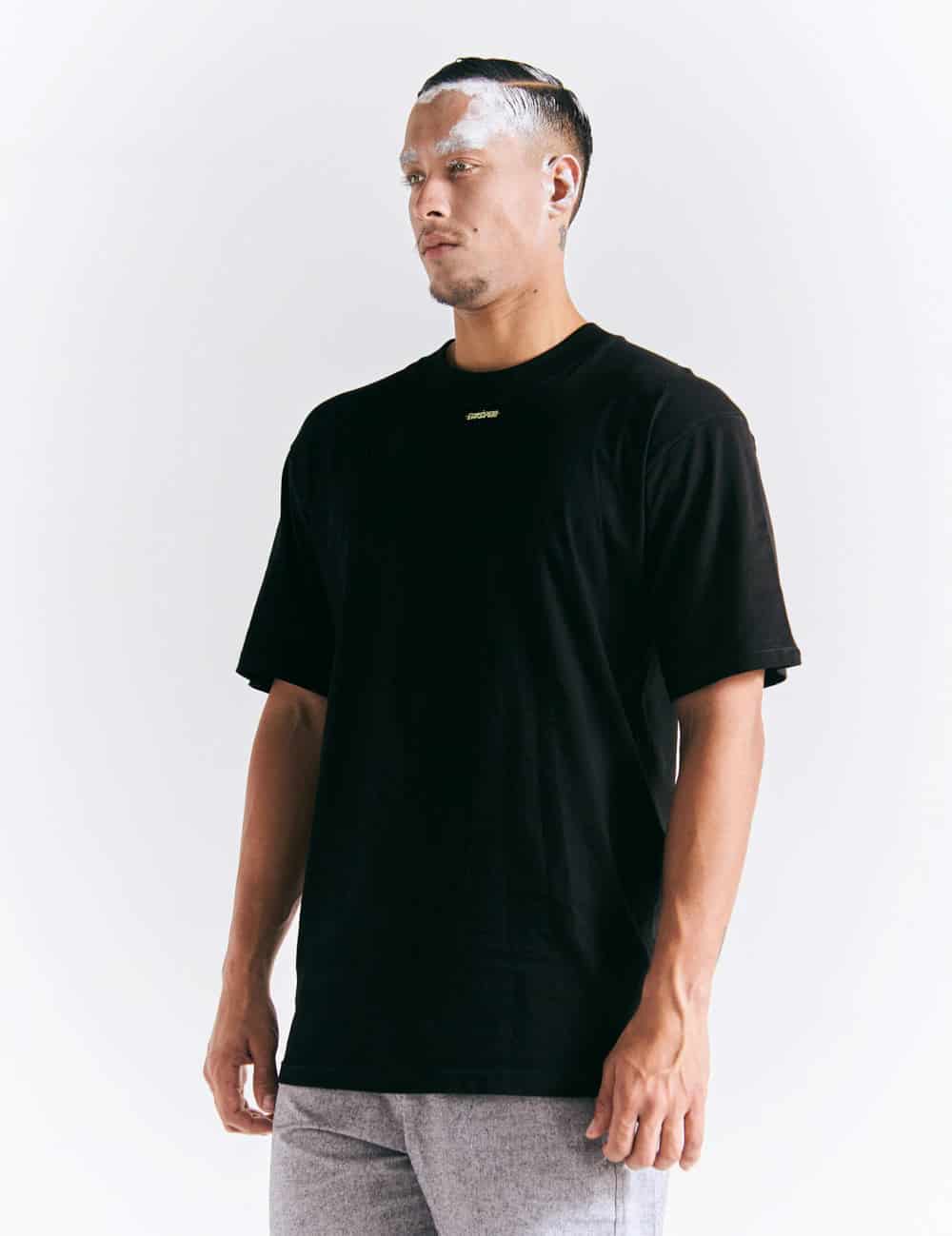 Camiseta Oversize Etéreo negro Hombre - miniatura 5