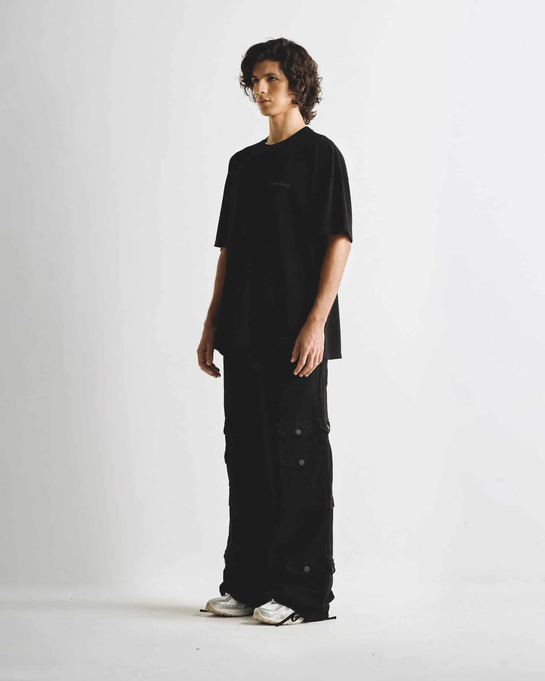 Line Logo Tshirt  Black - miniatura 5