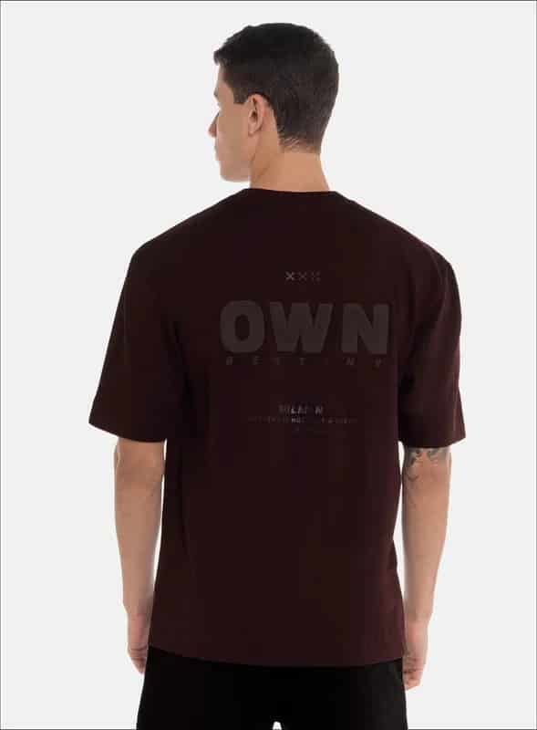 CAMISETA OVERSIZE 100% ALGODÓN CON ESTAMPADO EN FRENTE - PRECIO ESPECIAL - miniatura 3