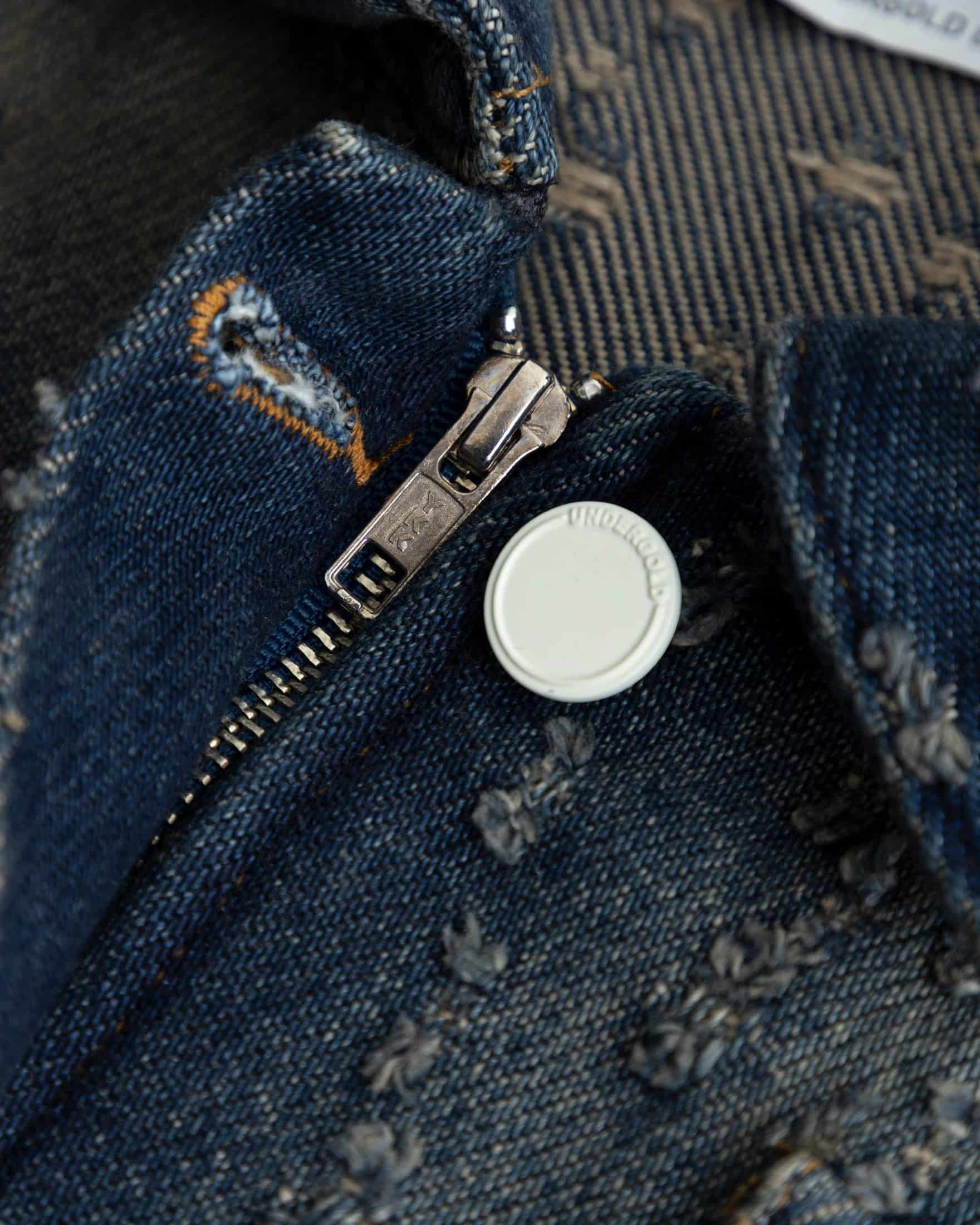W Agnus Dei Undrgld Ripped Jacket Dirty Blue - miniatura 6