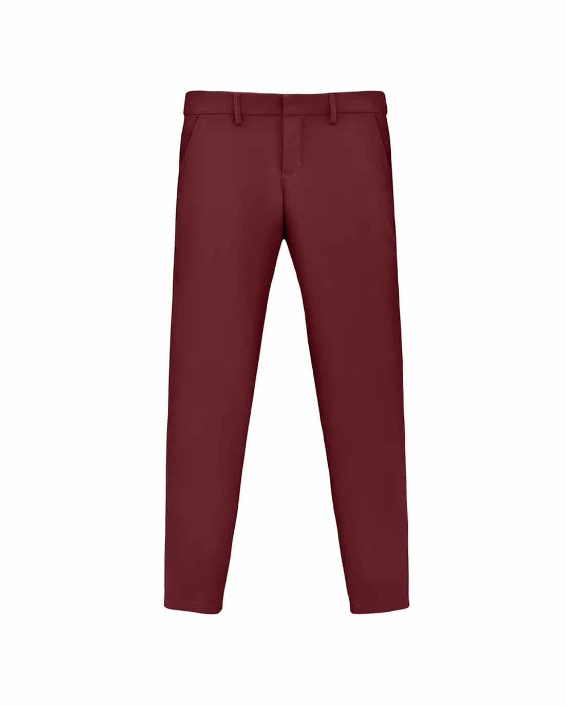 Pantalón Recto Vinotinto - miniatura 1