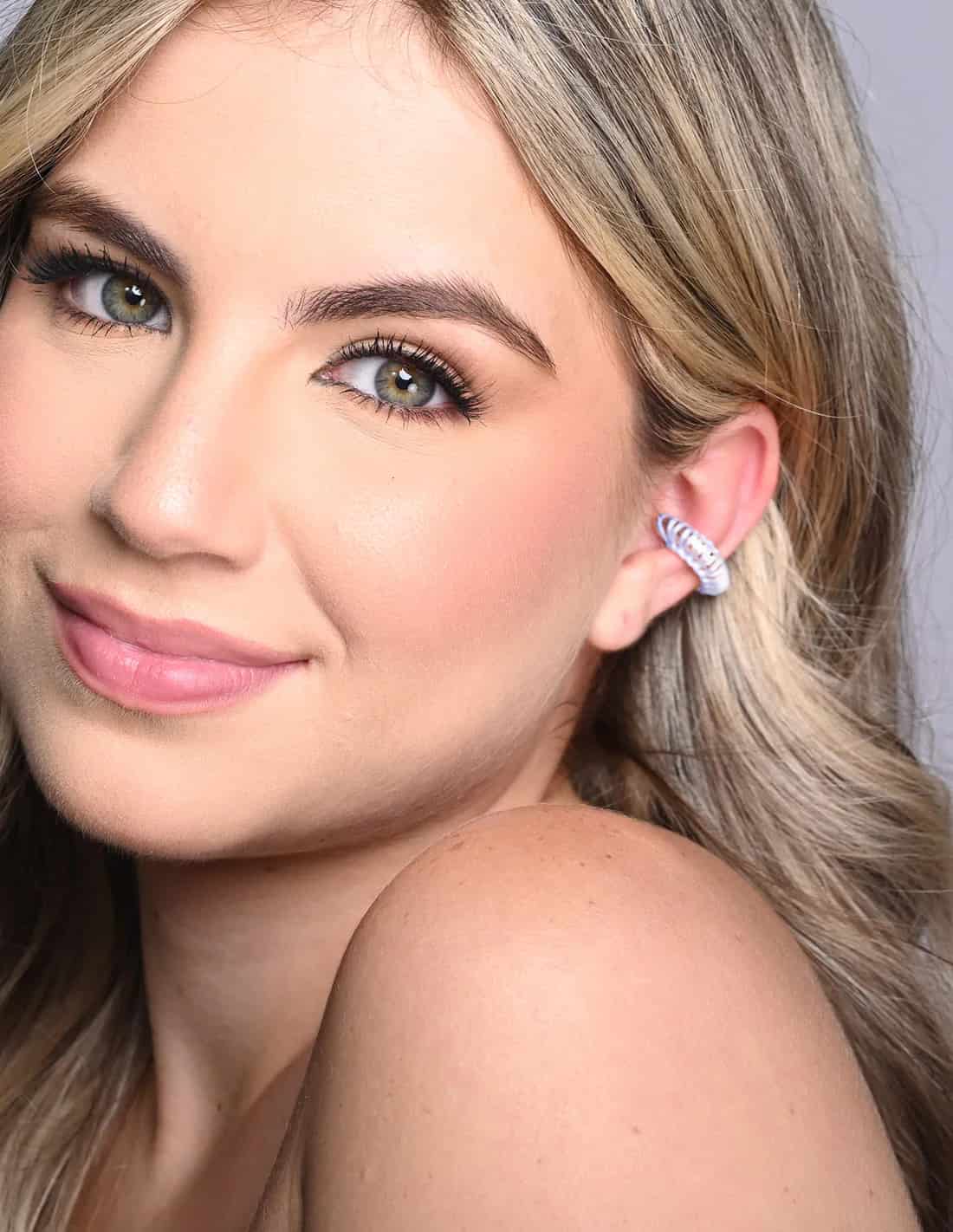 Ear Cuff Luna Llena Lilac - miniatura 1