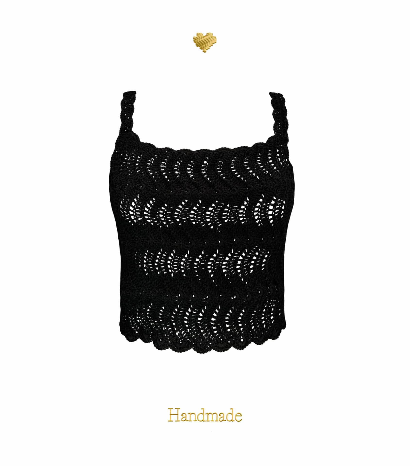 Top Querube Negro - miniatura 1