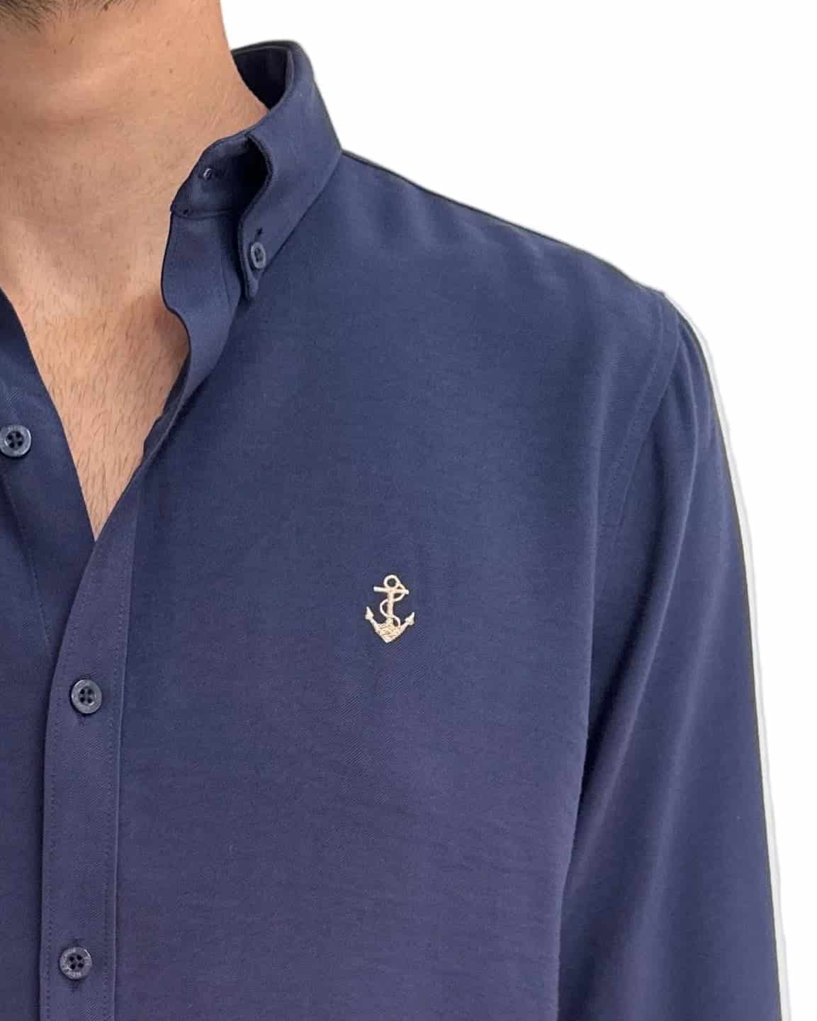 Camisa Navy en rayón - miniatura 5