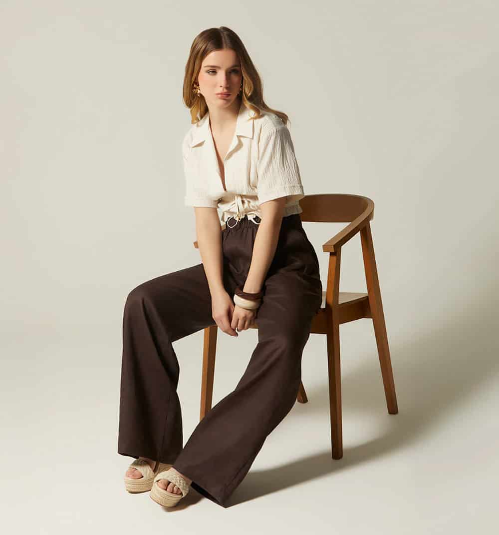 Pantalon tiro alto bota ancha - miniatura 9