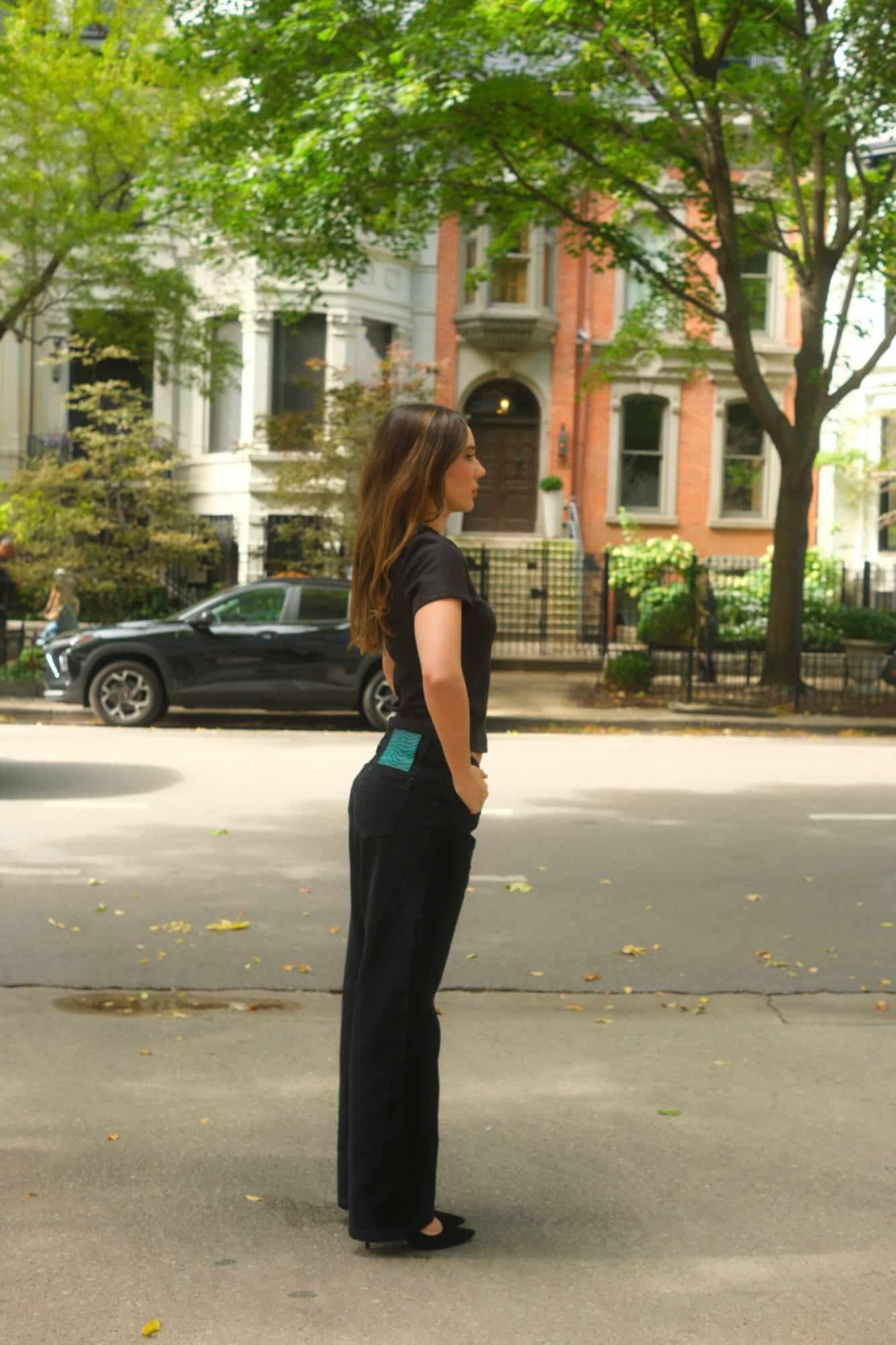 Black Vintage Chunky Jeans - miniatura 5