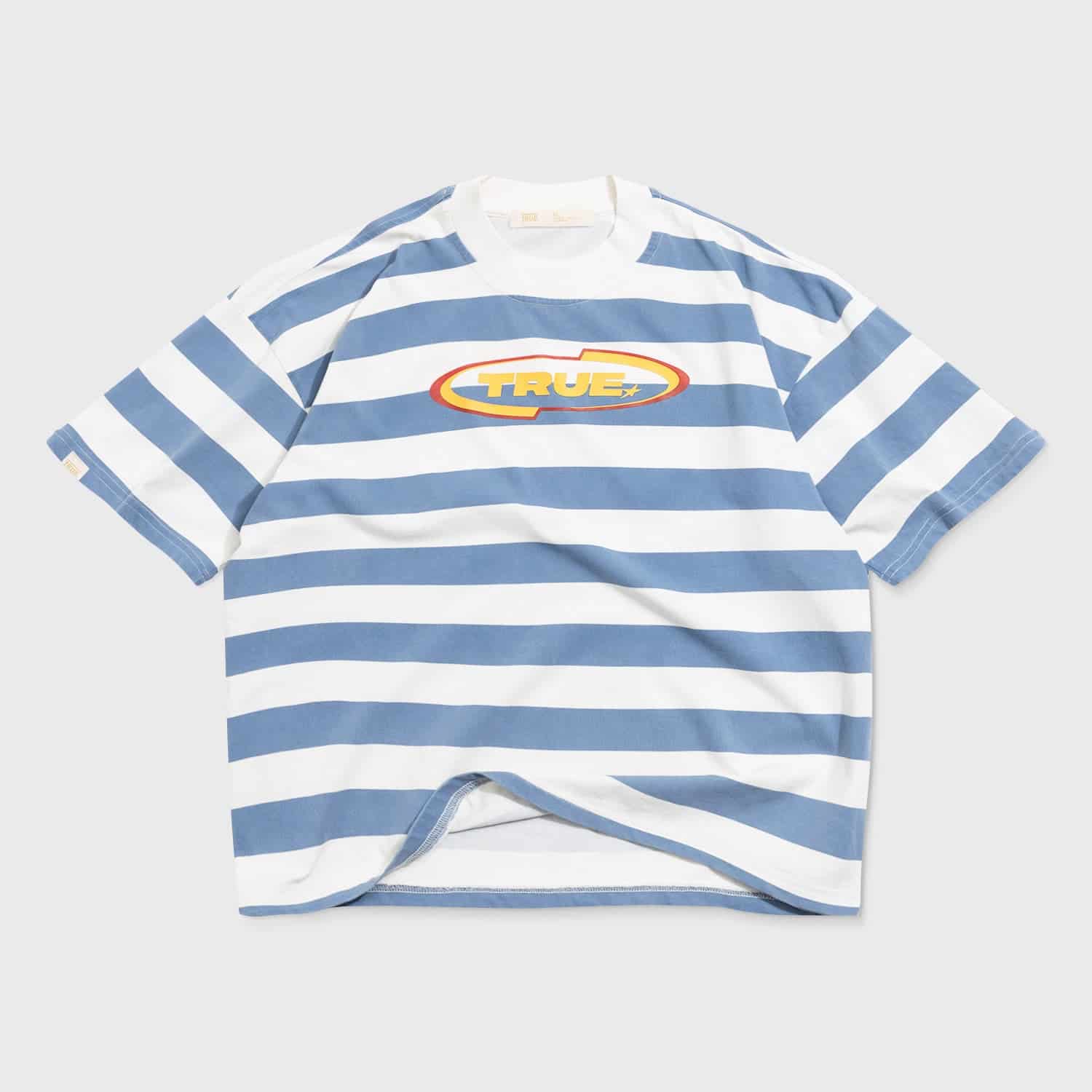Racing Stripes Boxy Tee - Blue - miniatura 1