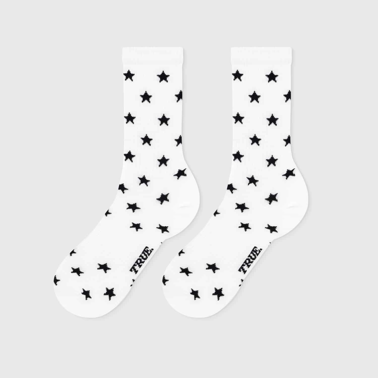 Black Stars Socks - White - miniatura 1
